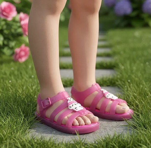 Sandália World Colors Cupcake Luz Led Pink Imperdivel Cód: 328