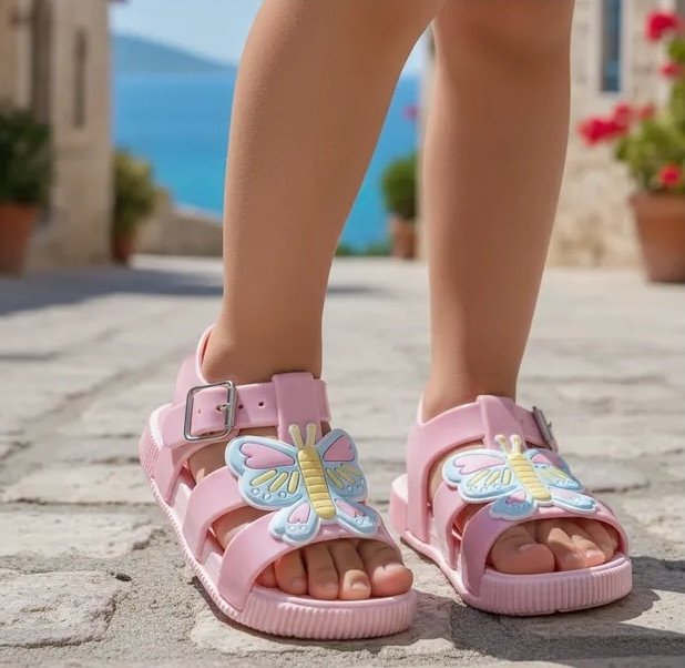 Sandália Keto Injetada Butterfly Rosa Imperdivel Cód: 334