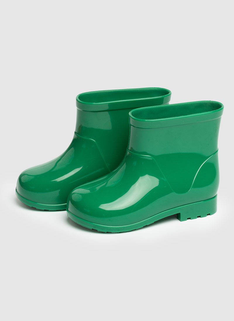 Bota Galocha Infantil Cano Curto Borracha Verde Imperdivel Cód: 34