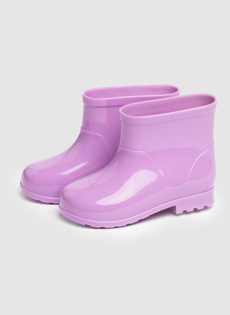 Bota Galocha Infantil Cano Curto Borracha Lilas Imperdivel Cód: 34