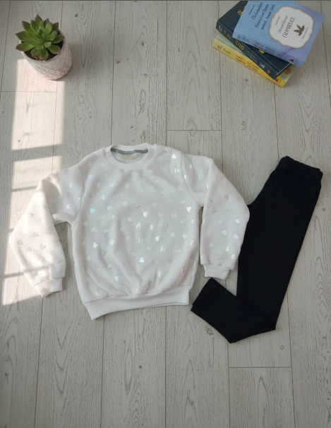 Conjunto Vrasalon Peludinho Coração Cru Linha Luxo Cód: 516