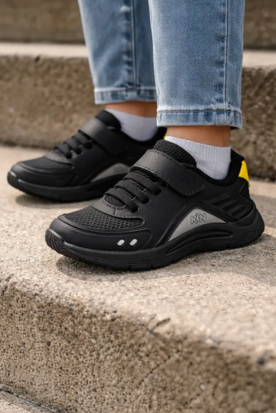 Tênis Klin New Sport Preto/Amarelo Imperdivel Cód: 621