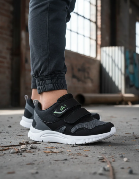 Tênis Klin New Sport Preto/Grafite/Verde Cód: 623