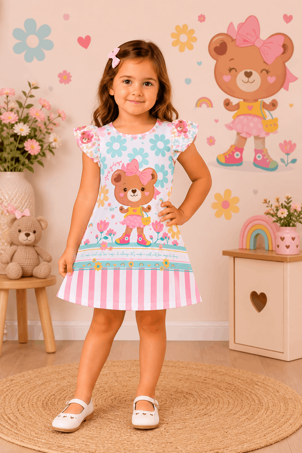 Vestido Kamylus Ursinha Imperdivel Cód: 351