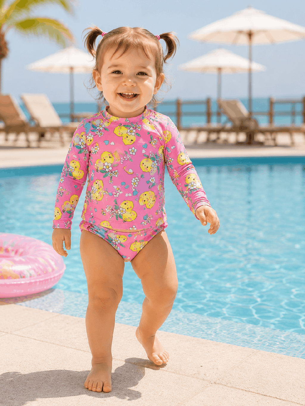 Conjunto Praia/piscina Kamylus Doce Fofura UV50 Cód: 559