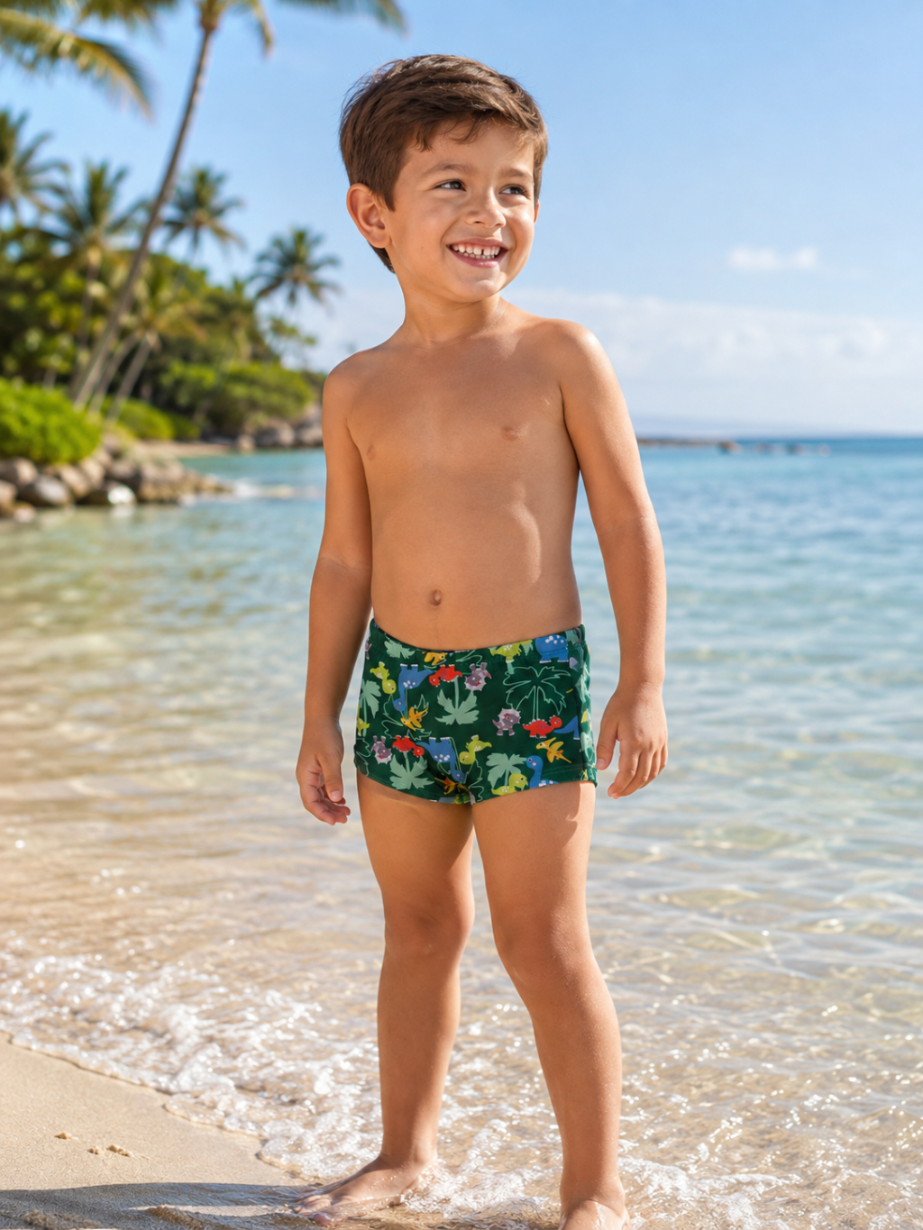Sunga Boxer Dinossauros Proteção Uv50+ Imperdivel Cód: 86