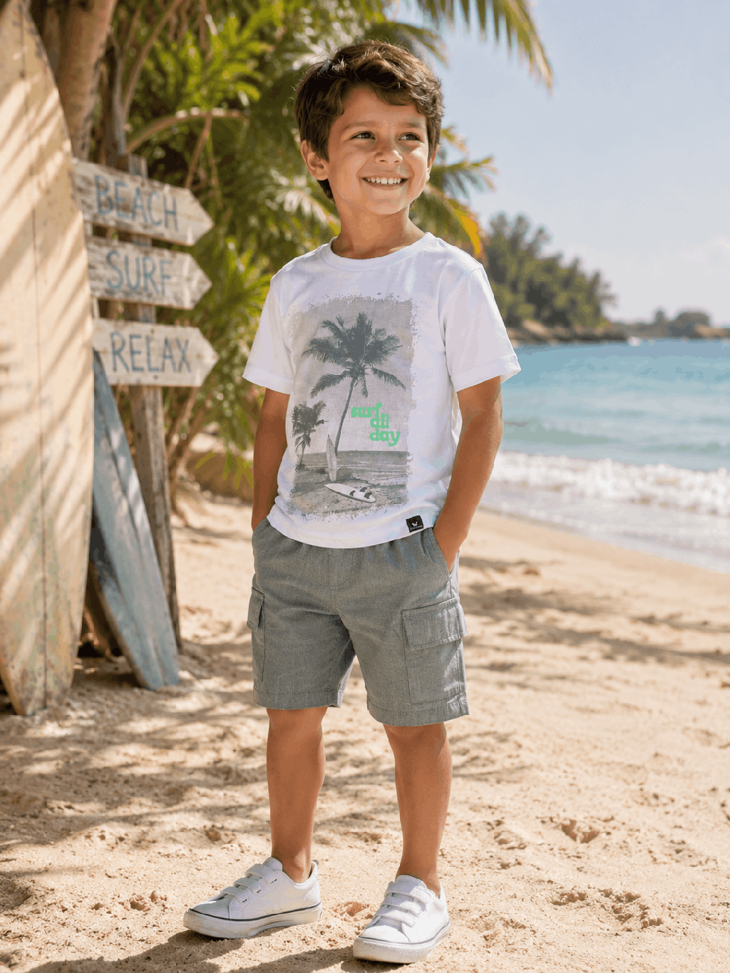 Conjunto Infantil Vrasalon Surf All Day Cód: 100