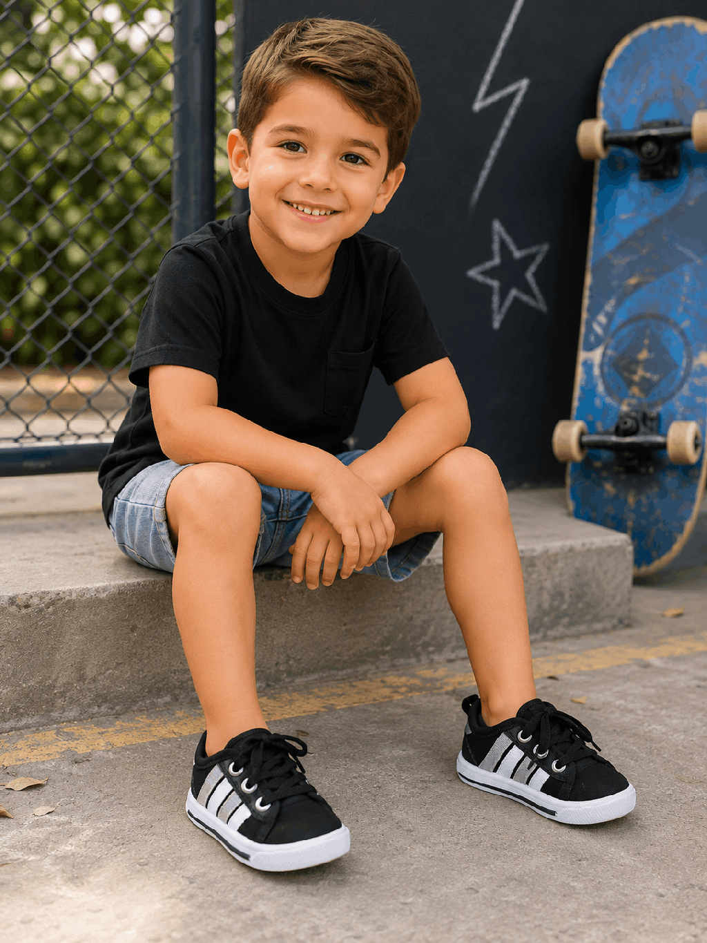 Tênis Keto Preto com Branco Confortável Imperdivel Cód: 103