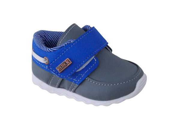 Tênis Klin Cravinho Grafite Com Azul Promoção Imperdivel Cód: 16