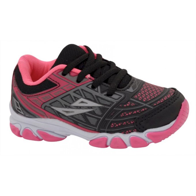Tênis Infantil Rofer Star Preto/Rosa Cód: 50