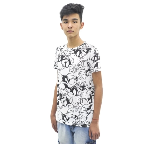 Camiseta Infantil Looney Tunes Modelos Incriveis Cód: 20