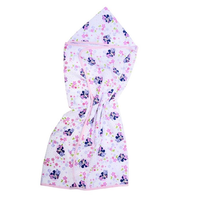 Toalha de Banho Bebê Com Capuz Disney Minnie Cód: 287