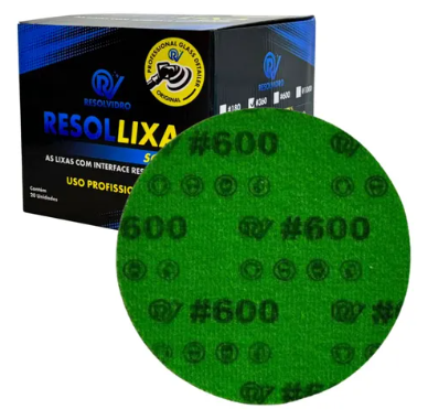 LIXA DE VIDROS Soft Resolvidro 5″ – Grão # 600