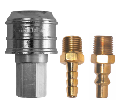 KIT- 1 ENGATE + 1 PINO 1/4 MACHO + 1 ESPIGÃO EFMB 1/4 - MS 17-12 STEULA 
