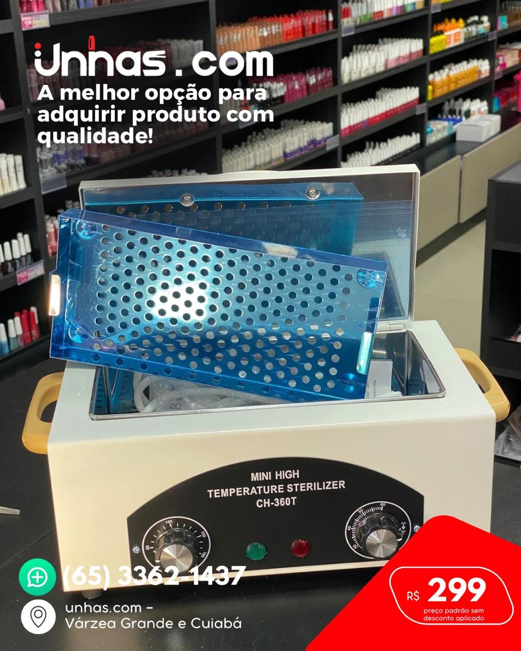 Esterilizador profissional de unhas| Eletrônicos 