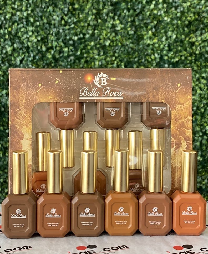 Kit Esmalte Coleção Em Gel Marrom Chocolate | Bella Rosa