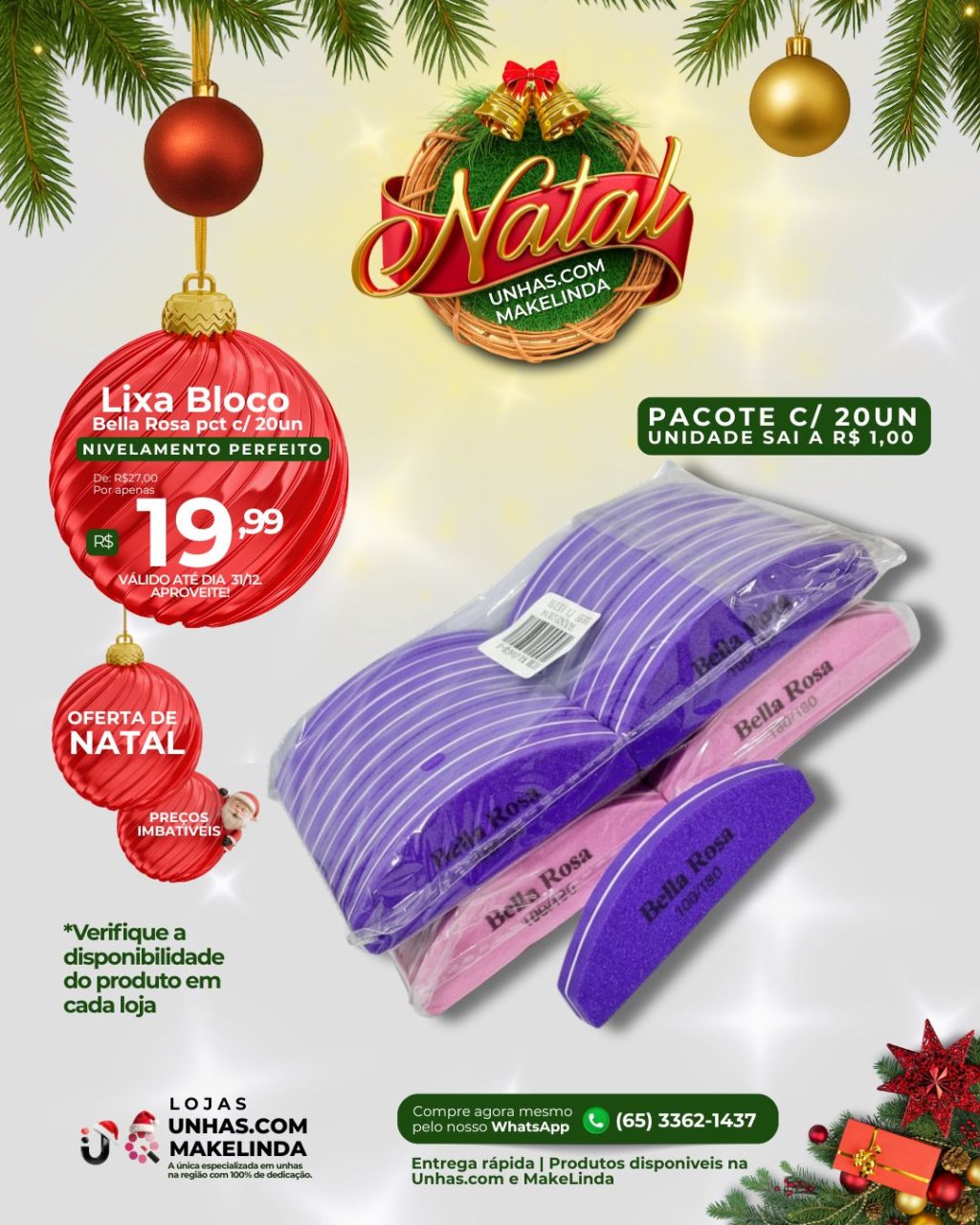 Lixa bloco | Bella Rosa