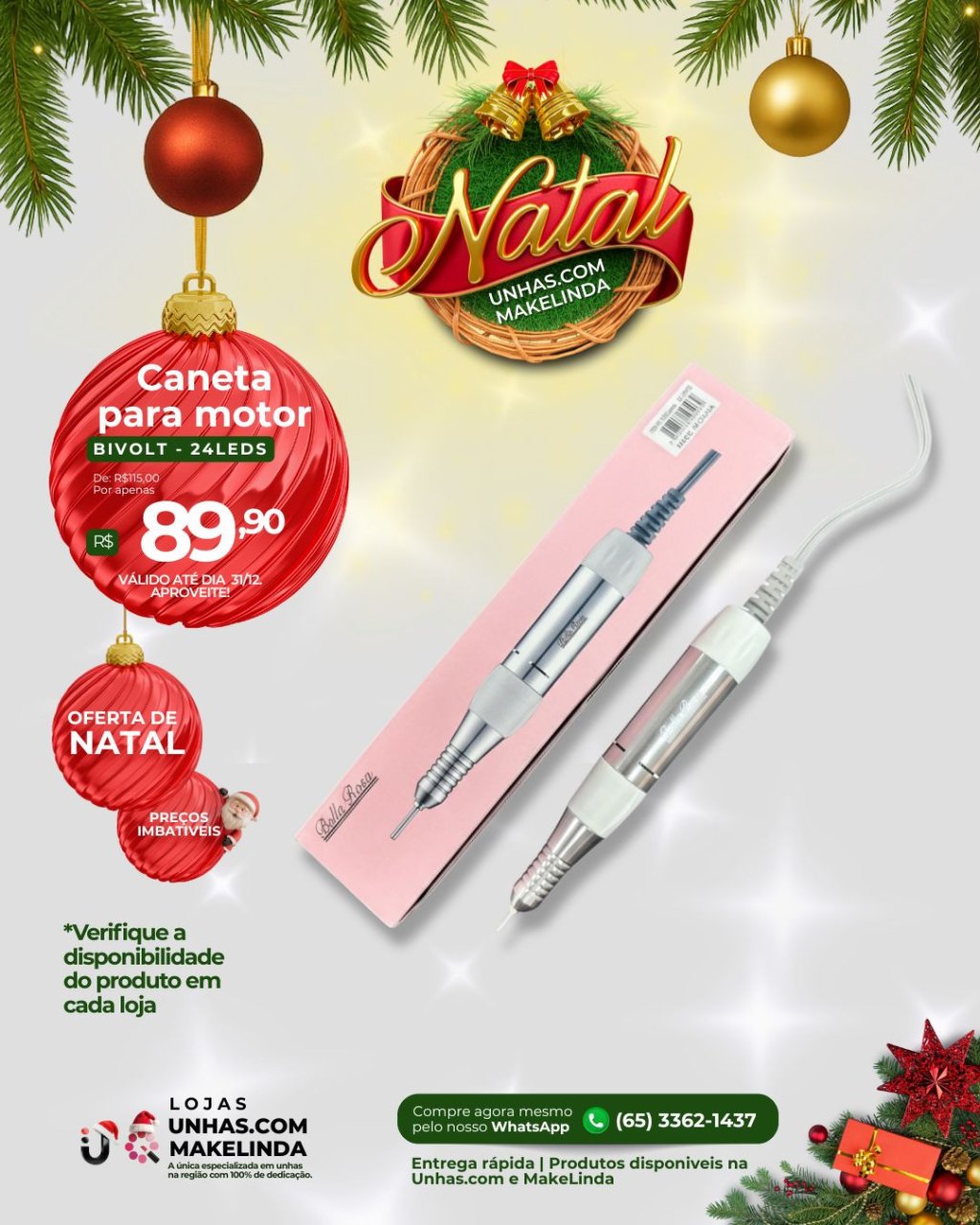 Caneta para Motor | Bella Rosa