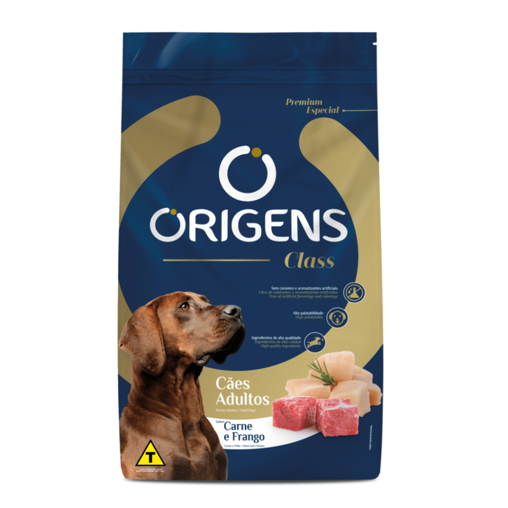 Origens Class Premium Especial Cães Adultos Sabor Carne E Frango 15kg