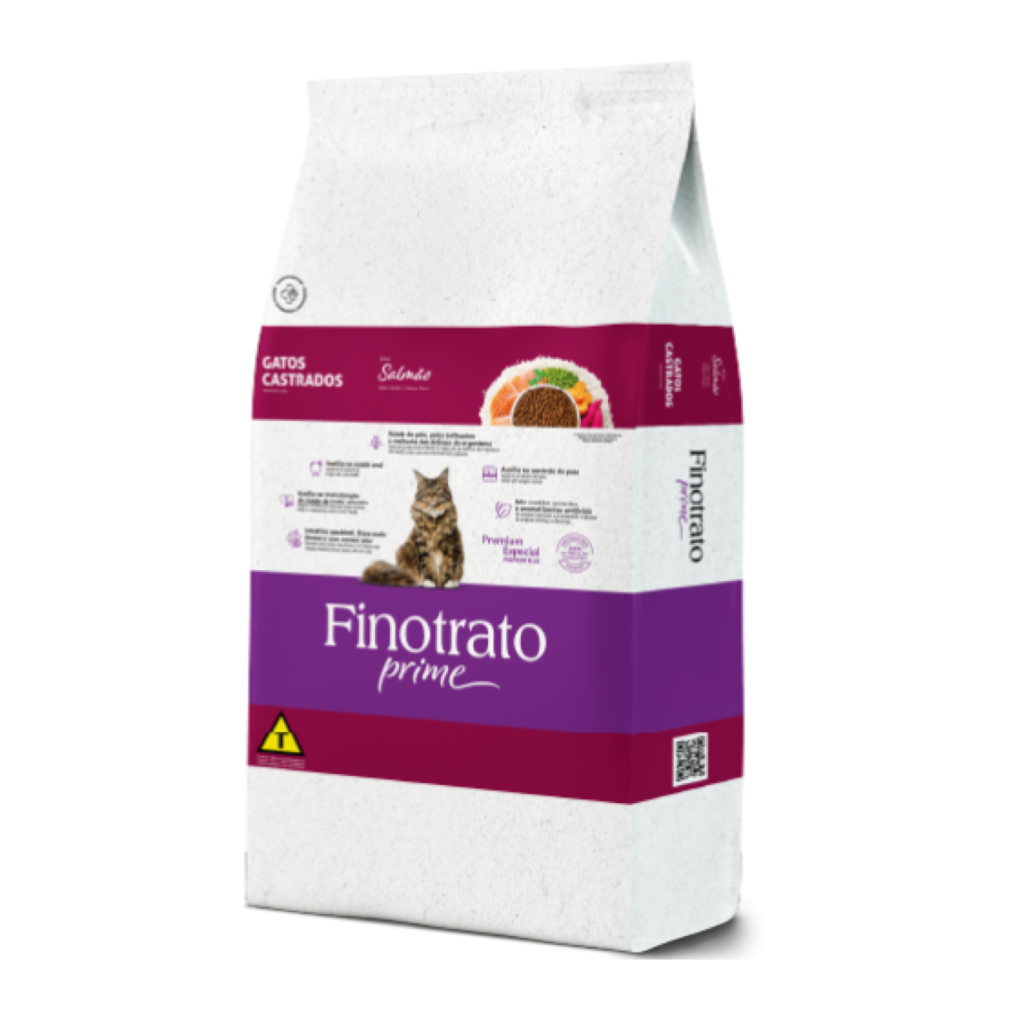 Finotrato Prime Salmão Gatos Castrados 10kg