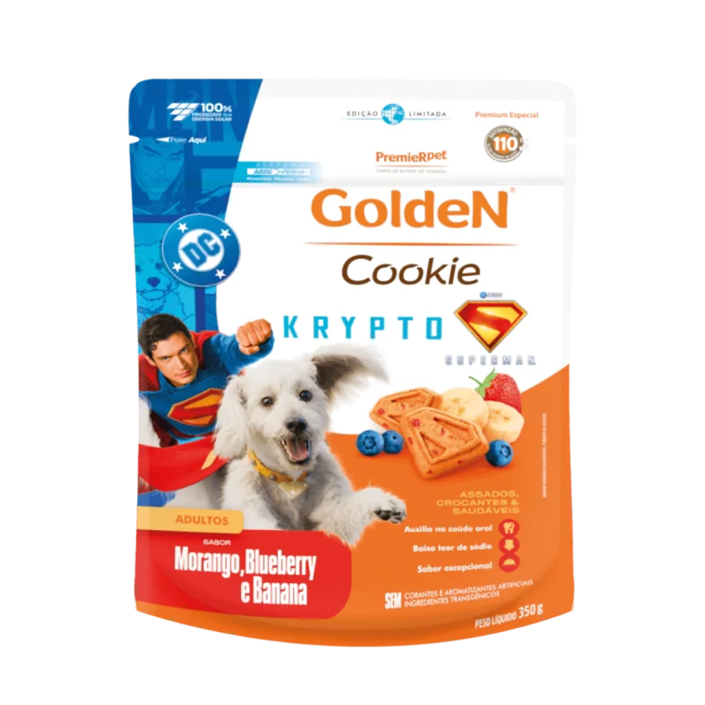 GoldeN® Cookie Cães Adultos Porte Pequeno Krypto 350g