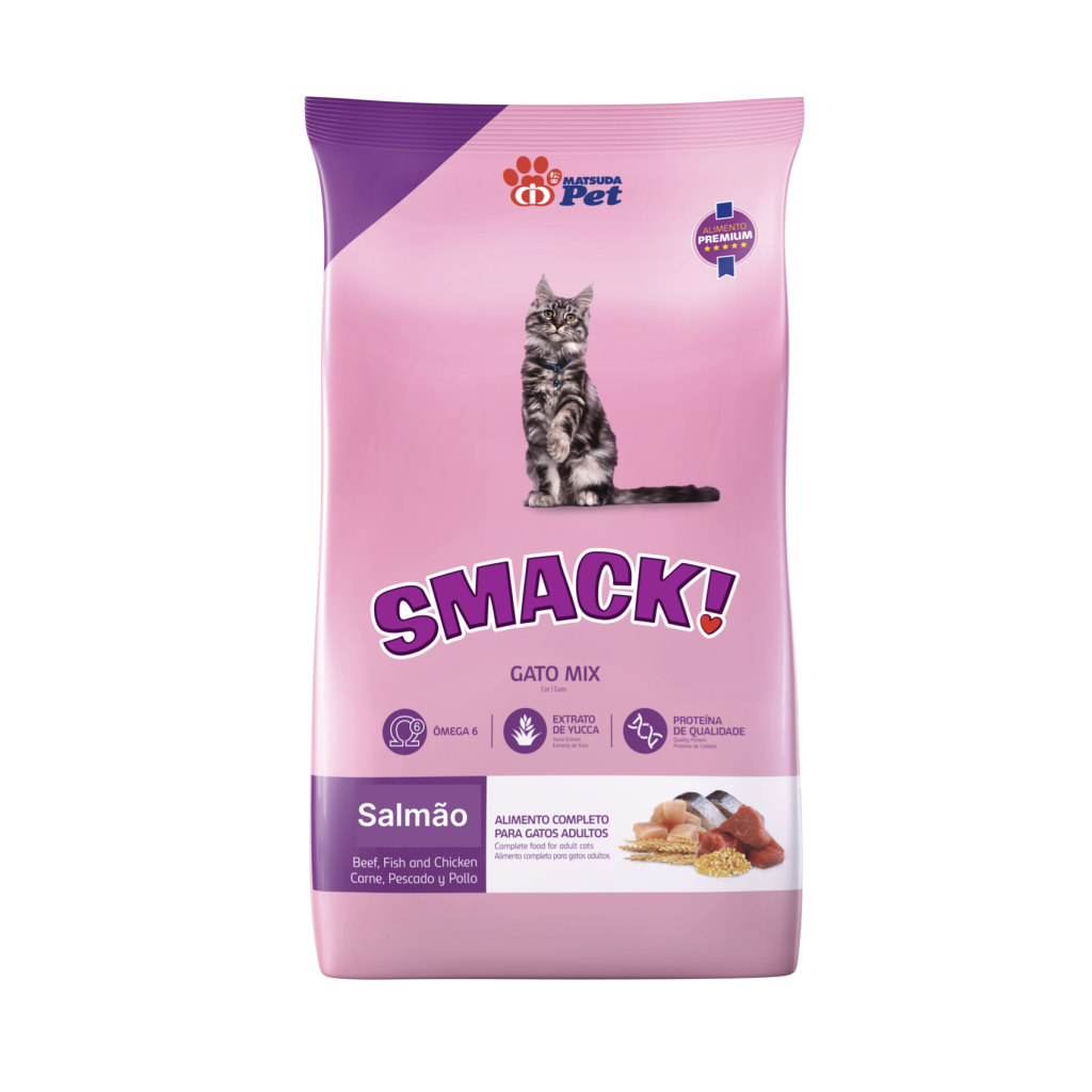 Ração Smack Gato Castrado Sabor Salmão 10kg