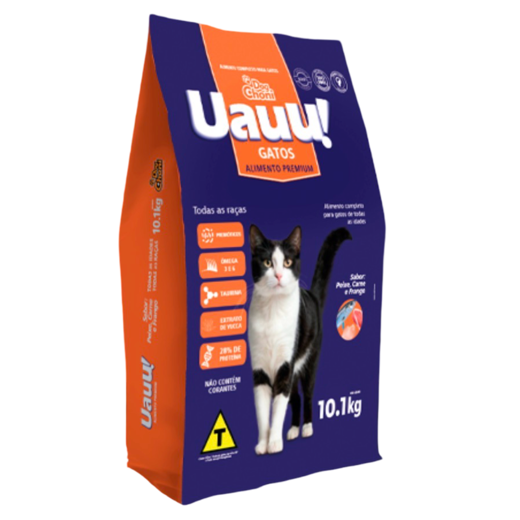 Ração Uauu Gatos Premium Adulto Sabor Mix 10kg