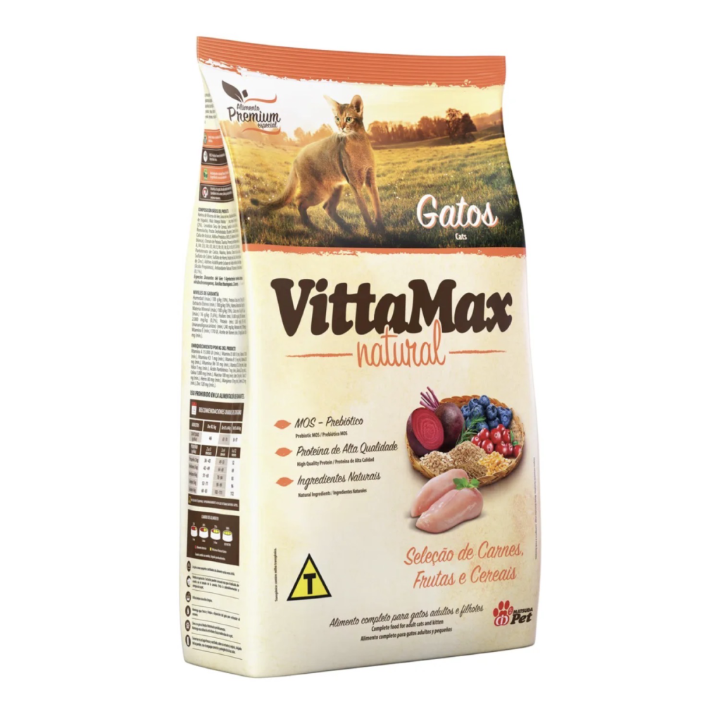 Ração Vittamax Natural Para Gatos Adultos 15kg