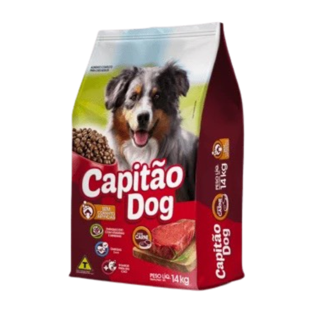Capitão Dog Adulto Sabor Carne 25kg