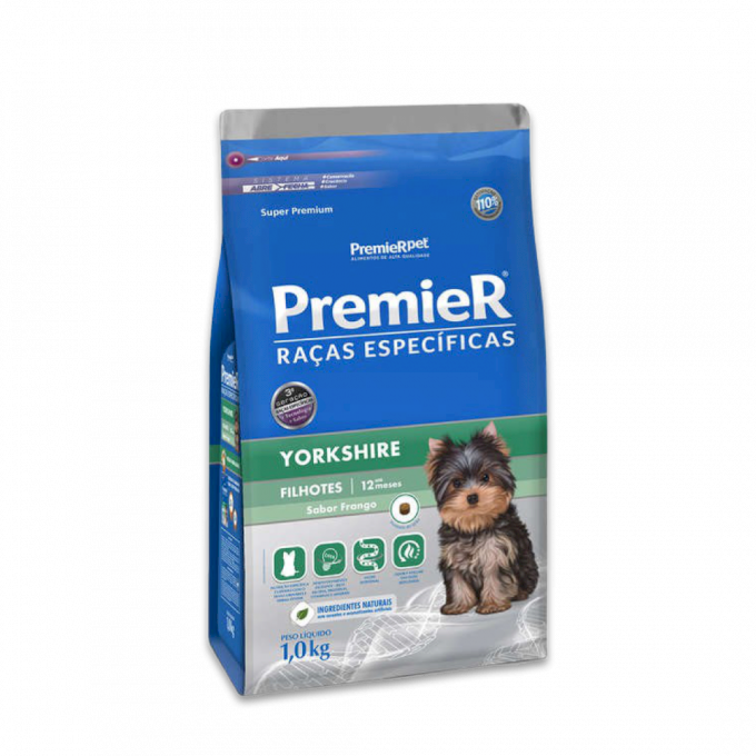 Ração Premier Raças Específicas Yorkshire Filhotes 1,0 kg
