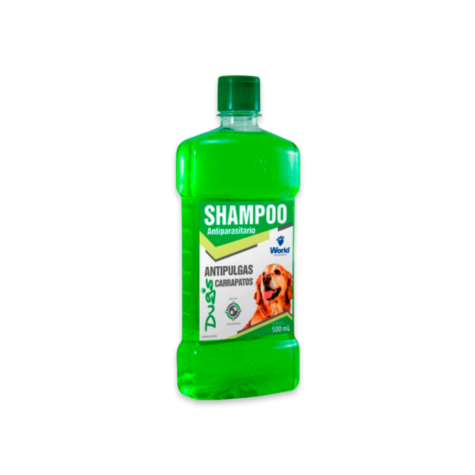 Shampoo Antiparasitário para Cães Dugs World 500ml