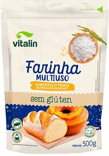 VITALIN FARINHA MULTIUSO INTEG.S/GLÚTEN 500G