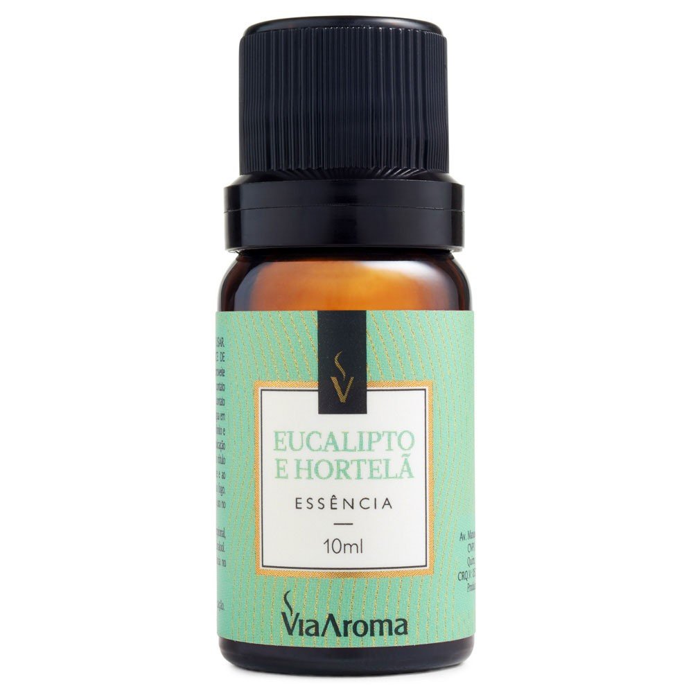 ESSÊNCIA VIA AROMA 10ML CLASSICA EUCALIPTO E HORTELA