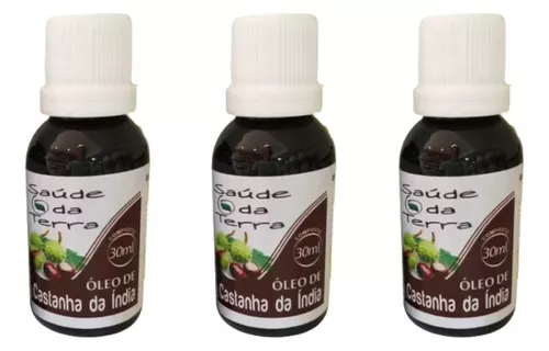 ÓLEO DE CASTANHA DO ÍNDIA 30ML SAÚDE DA TERRA - UN