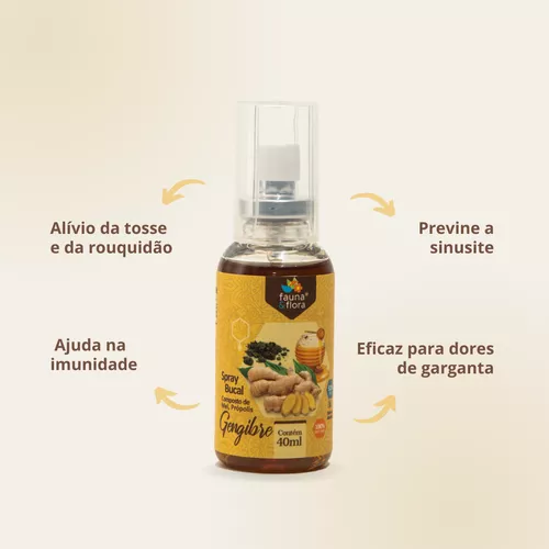 PROPOLIS SPRAY GENGIBRE 35ML - FAUNA E FLORA 