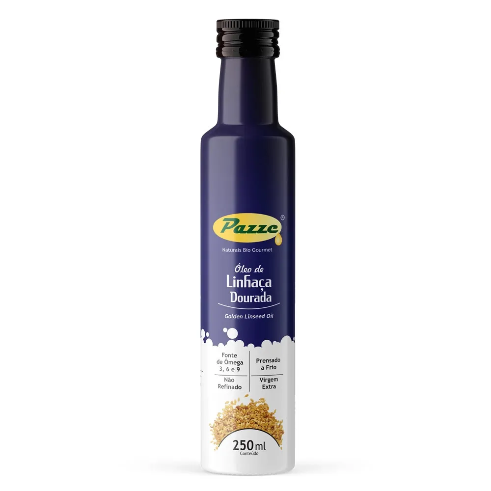 ÓLEO DE LINHAÇA DOURADA 250ML - PAZZE