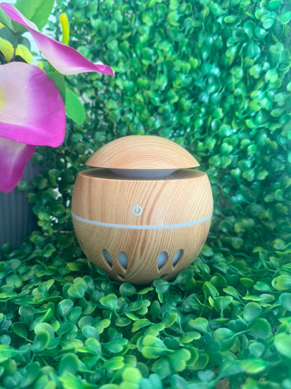 AROMATIZADOR COGUMELO COM FURO MADEIRA
