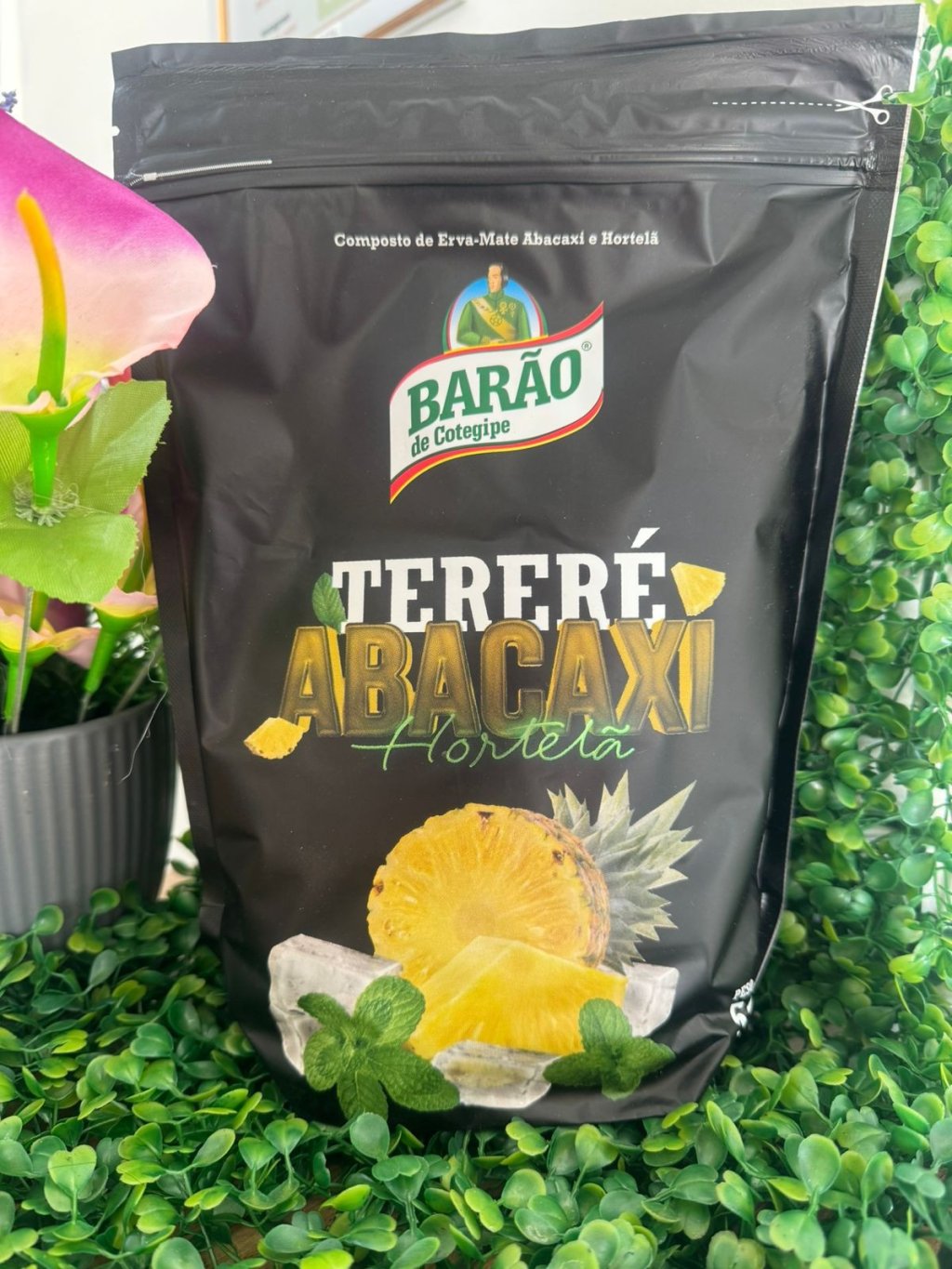 ERVA TERERÉ BARÃO - ABACAXI C/HORTELÃ 500G