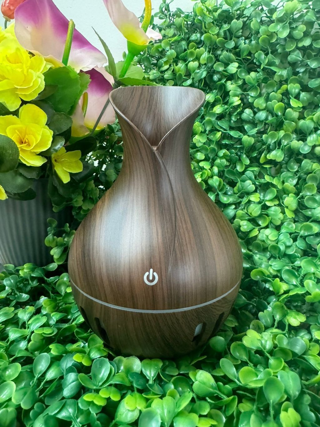 AROMATIZADOR VASO COM FURO MARROM