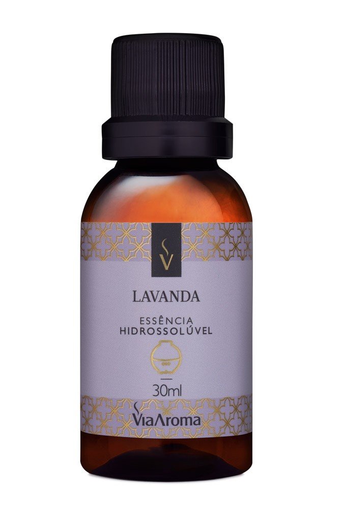 ESSÊNCIA HIDROSSOLUVEL VIA AROMA 30ML CLASSICA LAVANDA