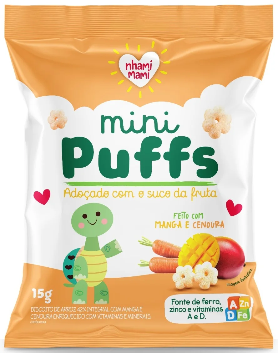 NHAMI MINI PUFFS MANGA/CENOURA 15G