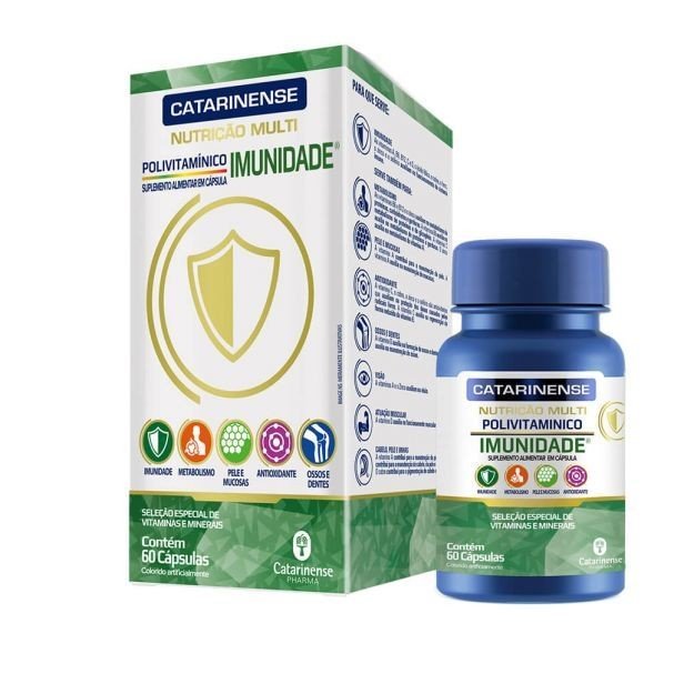 POLIVITAMÍNICO IMUNIDADE 60cáps - CATARINENSE 