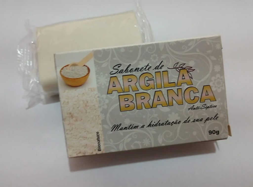 SABONETE DE ARGILA BRANCA 90G