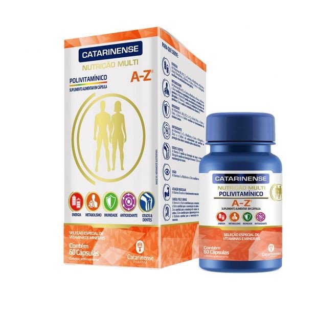 POLIVITAMÍNICO A/Z 60cáps - CATARINENSE