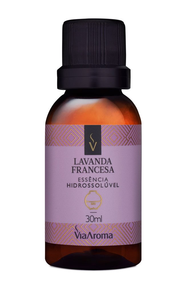 ESSENCIA HIDROSSOLUVEL VIA AROMA 30ML CLASSICA LAVANDA FRANCESA