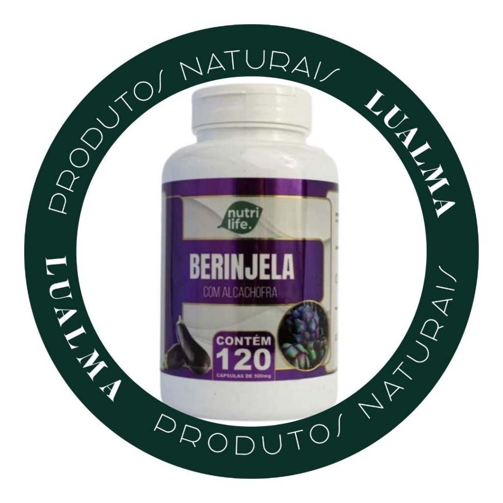 BERINJELA COM ALCACHOFRA 500MG - 120CÁPSULAS