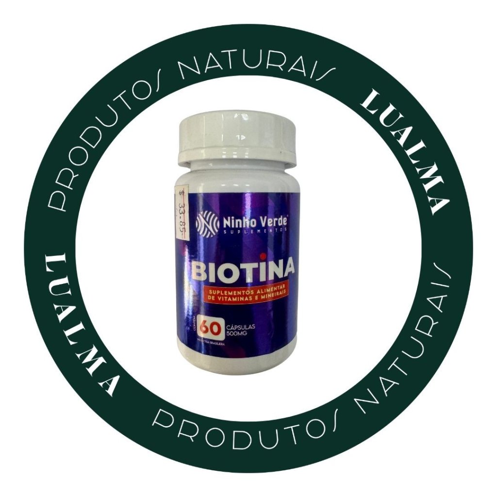 BIOTINA 60CÁPS 500MG - NINHO VERDE 