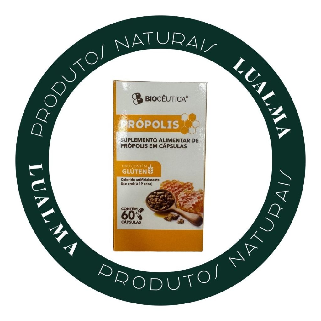 PRÓPOLIS COM SUPLEMENTO ALIMENTAR 60CÁPS - BIOCÊUTICA 