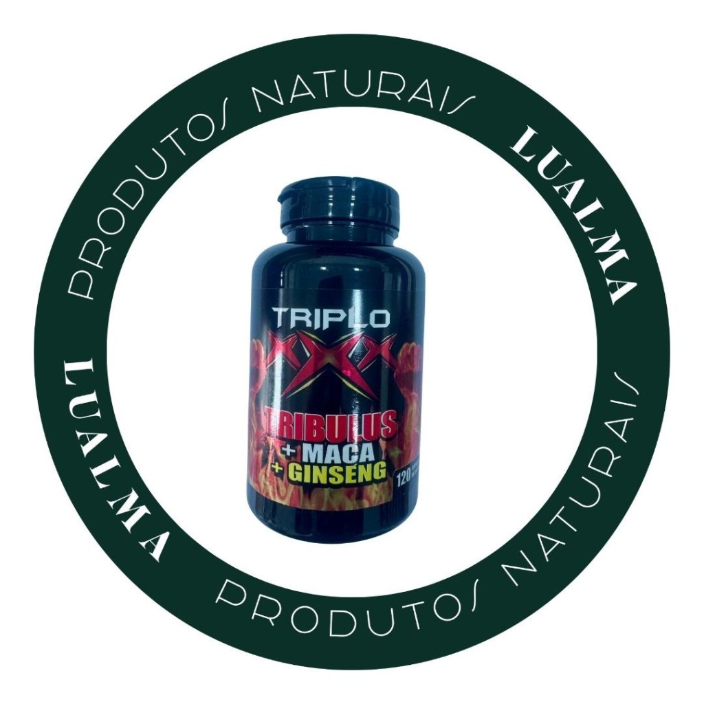 TRIBULUS + MACA + GINSENG  120CÁPS 500MG - TRIPLO X