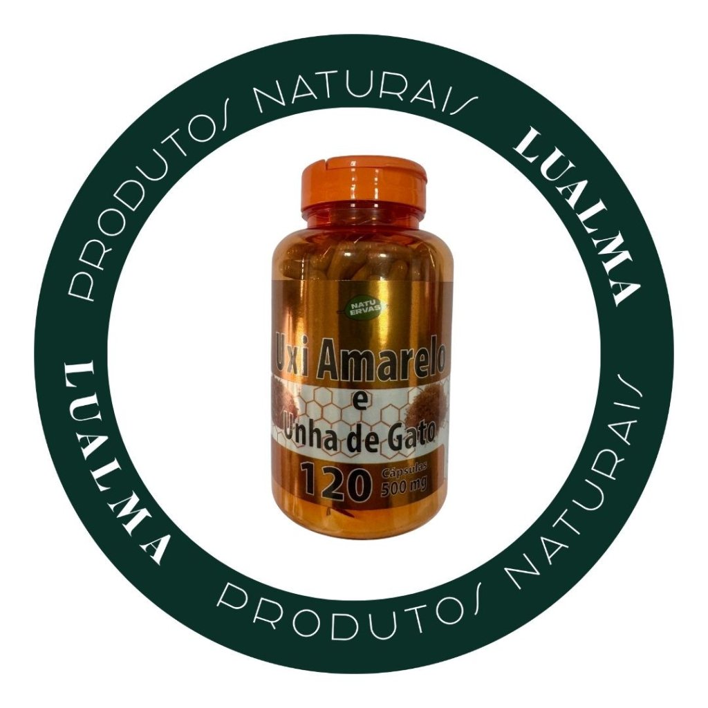 UXI AMARELO + UNHA DE GATO 120CÁPS 500MG 